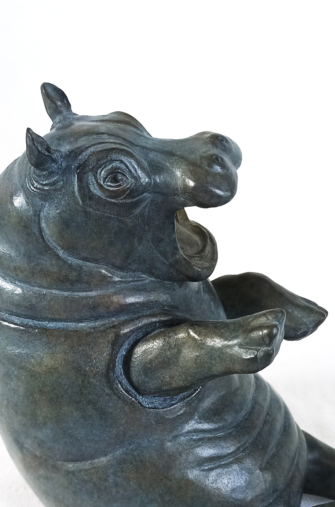 Sculpture hippopotame Camille Leconte